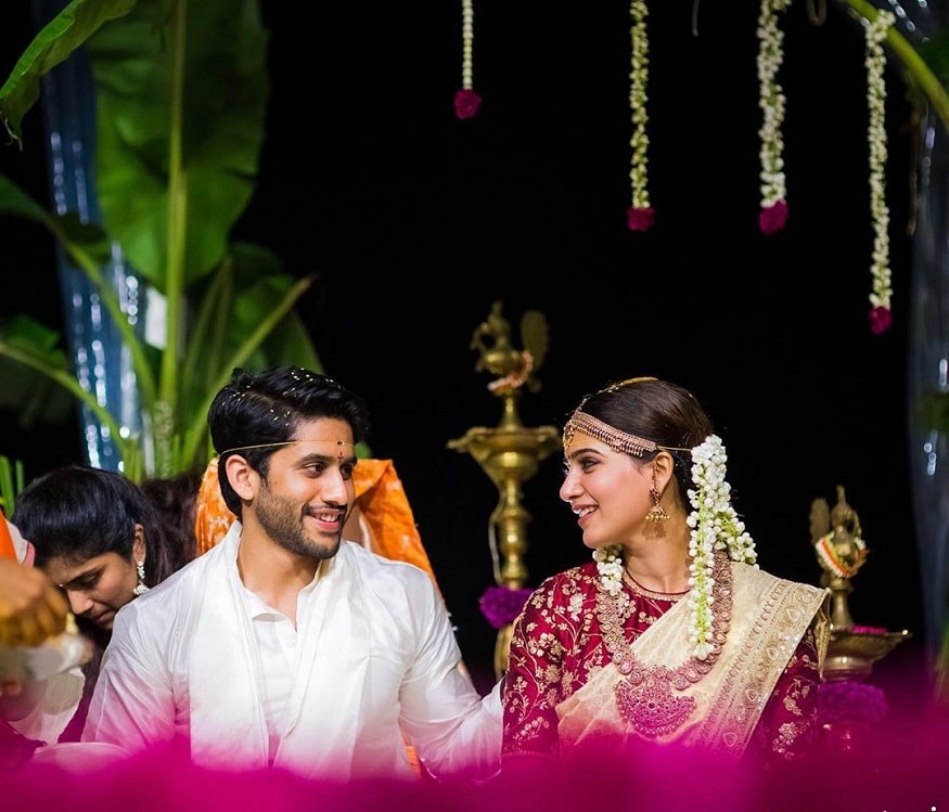 ২০১৭ সালে গোয়ায় বিলাসবহুল বিয়ে করেছিলেন নাগা চৈতন্য এবং সামান্থা রুথ প্রভু। দু’জনেই দক্ষিণী ছবির অভিনেতা। ২০১৭ সালে গোয়ায় বিলাসবহুল বিয়ে করেছিলেন নাগা চৈতন্য এবং সামান্থা রুথ প্রভু। দু’জনেই দক্ষিণী ছবির অভিনেতা।