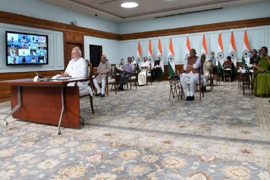 মন্ত্রীগোষ্ঠীর বৈঠকে নরেন্দ্র মোদি। ফাইল চিত্র