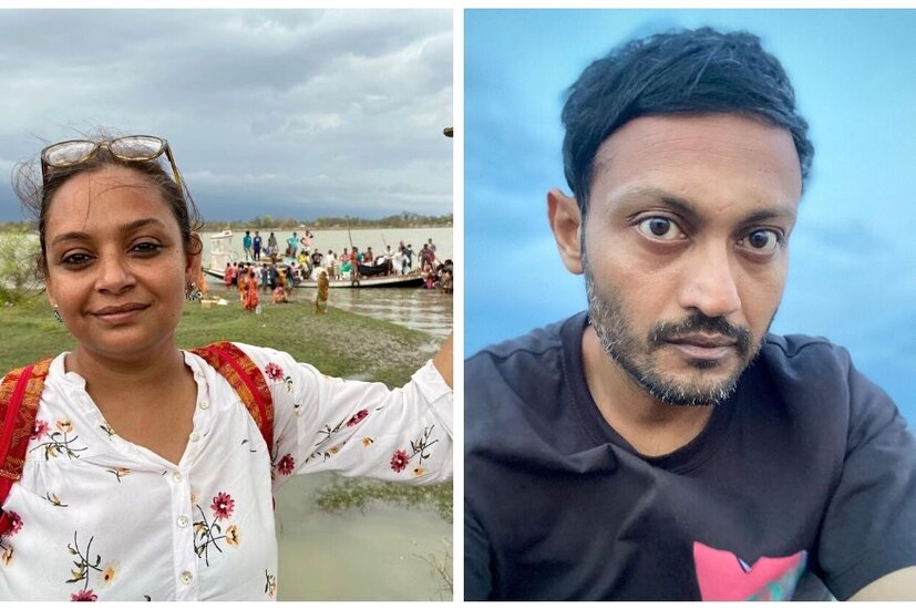 আমফানে বিধ্বস্ত গোটা সুন্দরবন। জলের তলায় চলে গিয়েছে অনেক বাড়ি। কারও নেই মাথার ওপর চাল। মাটির বাড়ি ভেঙে গিয়েছে। কি খাবেন, কোথায় থাকবেন জানা নেই মানুষগুলোর। এই সময় কলকাতা থেকে অনেক সংস্থাই তাঁদের কাছে পৌঁছে যাচ্ছেন ত্রাণ নিয়ে। এবার সেই কাজে যোগ দিলেন বিরসা দাশগুপ্ত ও বিদীপ্তা। তাঁরাও ত্রাণ নিয়ে পৌঁছে গেলেন ছোট সাহেবখালি, ছাতরা, হিংগলগঞ্জ, পশ্চিমবঙ্গ, ভারত-বাংলাদেশ আন্তর্জাতিক সীমান্তে। তবে এখানে গিয়ে তাঁদের এক দারুণ অভিজ্ঞতা হল। photo source Instagram 