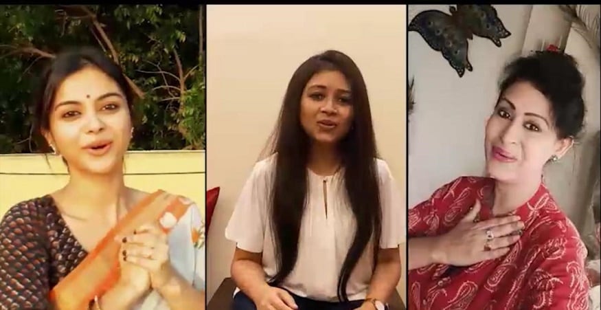 লকডাউন এর জেরে ছোটপর্দার চেনা তারাদের জলসা দেখার সুযোগ নেই সে অর্থে। কিন্তু সেই তারকারাই এবার মিউজিক ভিডিওর মাধ্যমে বার্তা দিচ্ছেন নতুন ভোরের। যেমনটা প্রশমিতার সঙ্গে কণ্ঠ মিলিয়েছেন ইন্দ্রাণী হালদার, সোলাঙ্কি রায়। লকডাউন এর জেরে ছোটপর্দার চেনা তারাদের জলসা দেখার সুযোগ নেই সে অর্থে। কিন্তু সেই তারকারাই এবার মিউজিক ভিডিওর মাধ্যমে বার্তা দিচ্ছেন নতুন ভোরের। যেমনটা প্রশমিতার সঙ্গে কণ্ঠ মিলিয়েছেন ইন্দ্রাণী হালদার, সোলাঙ্কি রায়।