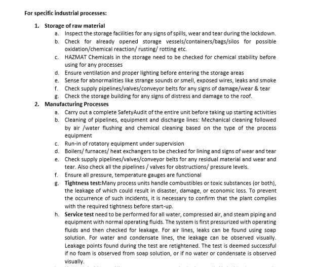 MHA issues guidelines