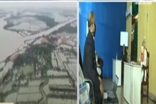 পুরো প্লাবিত দক্ষিণবঙ্গ,  হেলিকপ্টার থেকে কী ছবি দেখলেন মোদি-মমতা