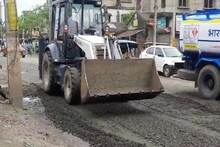 রাস্তা যেন নদী! শুরু হল বর্ধমান কাটোয়া রোড সংস্কারের কাজ