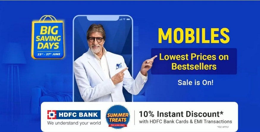HDFC ব্যাঙ্কের কার্ড ব্যবহার করে কেনাকাটা করলে পেয়ে যাবেন ১০% ইনস্ট্যান্ট ডিসকাউন্ট। এছাড়াও যদি গ্রাহক Flipkart Axis ব্যাঙ্কের ক্রেডিট কার্ড ব্যবহার করে জিনিস কেনেন তো পেয়ে যাবেন ৫% আনলিমিটেড ক্যাশব্যাক পাওয়ার সুযোগ। যদি কোনও গ্রাহক পেমেন্টের জন্য Axis Buzz ক্রেডিট কার্ড ব্যবহার করেন তাহলে পেয়ে যাবেন ৫% ডিসকাউন্ট। জেনে নিন কোন ফোনে পাওয়া যাচ্ছে কতো ডিসকাউন্ট HDFC ব্যাঙ্কের কার্ড ব্যবহার করে কেনাকাটা করলে পেয়ে যাবেন ১০% ইনস্ট্যান্ট ডিসকাউন্ট। এছাড়াও যদি গ্রাহক Flipkart Axis ব্যাঙ্কের ক্রেডিট কার্ড ব্যবহার করে জিনিস কেনেন তো পেয়ে যাবেন ৫% আনলিমিটেড ক্যাশব্যাক পাওয়ার সুযোগ। যদি কোনও গ্রাহক পেমেন্টের জন্য Axis Buzz ক্রেডিট কার্ড ব্যবহার করেন তাহলে পেয়ে যাবেন ৫% ডিসকাউন্ট। জেনে নিন কোন ফোনে পাওয়া যাচ্ছে কতো ডিসকাউন্ট