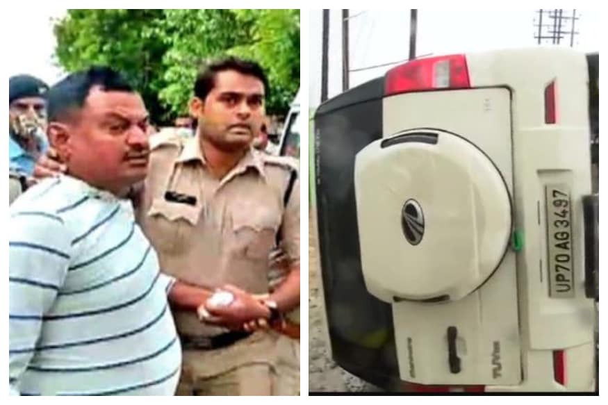 আচমকা গাড়ির সামনে চলে এসেছিল গরু-মোষের পাল৷ আর তাদের বাঁচাতে গিয়েই উল্টে যায় পুলিশের গাড়ি৷ সেই সুযোগেই পুলিশকর্মীর পিস্তল নিয়ে পালায় বিকাশ দুবে৷ কানপুর এনকাউন্টার কাণ্ডে প্রেস বিজ্ঞপ্তি জারি করে এমনই দাবি করল উত্তর প্রদেশ পুলিশের এসটিএফ৷ তাদের আরও দাবি, বিকাশকে জীবিত অবস্থায় ধরার জন্য সবরকম চেষ্টাই করা হয়েছিল৷ কিন্তু আত্মপক্ষ সমর্থনেই তাকে লক্ষ্য করে গুলি চালাতে বাধ্য হয় পুলিশ৷ আচমকা গাড়ির সামনে চলে এসেছিল গরু-মোষের পাল৷ আর তাদের বাঁচাতে গিয়েই উল্টে যায় পুলিশের গাড়ি৷ সেই সুযোগেই পুলিশকর্মীর পিস্তল নিয়ে পালায় বিকাশ দুবে৷ কানপুর এনকাউন্টার কাণ্ডে প্রেস বিজ্ঞপ্তি জারি করে এমনই দাবি করল উত্তর প্রদেশ পুলিশের এসটিএফ৷ তাদের আরও দাবি, বিকাশকে জীবিত অবস্থায় ধরার জন্য সবরকম চেষ্টাই করা হয়েছিল৷ কিন্তু আত্মপক্ষ সমর্থনেই তাকে লক্ষ্য করে গুলি চালাতে বাধ্য হয় পুলিশ৷