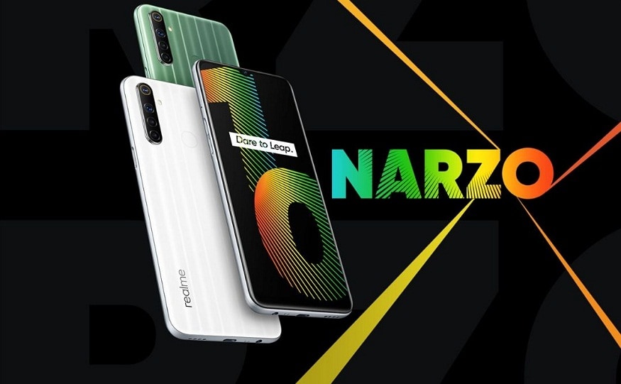 Realme Narzo 10 স্পেসিফিকেশন - ডুয়াল সিম Realme Narzo 10A-তে Android 10 অপারেটিং সিস্টেমের উপরে চলবে Realme UI । এই ফোনে ৬.৫ ইঞ্চি HD+ ডিসপ্লে থাকছে, যার পিক্সেল রেজোলিউশন ১৬০০x৭২০। ফোনের ভিতরে রয়েছে MediaTek Helio G80 প্রসেসর, 4GB পর্যন্ত RAM আর 128GB পর্যন্ত স্টোরেজ। মাইক্রো এসডি কার্ডের সাহায্যে স্টোরেজ বাড়িয়ে নিতে পাড়বে গ্রাহকরা। দুটি রঙে পাওয়া যাবে ফোনটি - সাদা, সবুজ আর নীল। Realme Narzo 10 স্পেসিফিকেশন - ডুয়াল সিম Realme Narzo 10A-তে Android 10 অপারেটিং সিস্টেমের উপরে চলবে Realme UI । এই ফোনে ৬.৫ ইঞ্চি HD+ ডিসপ্লে থাকছে, যার পিক্সেল রেজোলিউশন ১৬০০x৭২০। ফোনের ভিতরে রয়েছে MediaTek Helio G80 প্রসেসর, 4GB পর্যন্ত RAM আর 128GB পর্যন্ত স্টোরেজ। মাইক্রো এসডি কার্ডের সাহায্যে স্টোরেজ বাড়িয়ে নিতে পাড়বে গ্রাহকরা। দুটি রঙে পাওয়া যাবে ফোনটি - সাদা, সবুজ আর নীল।