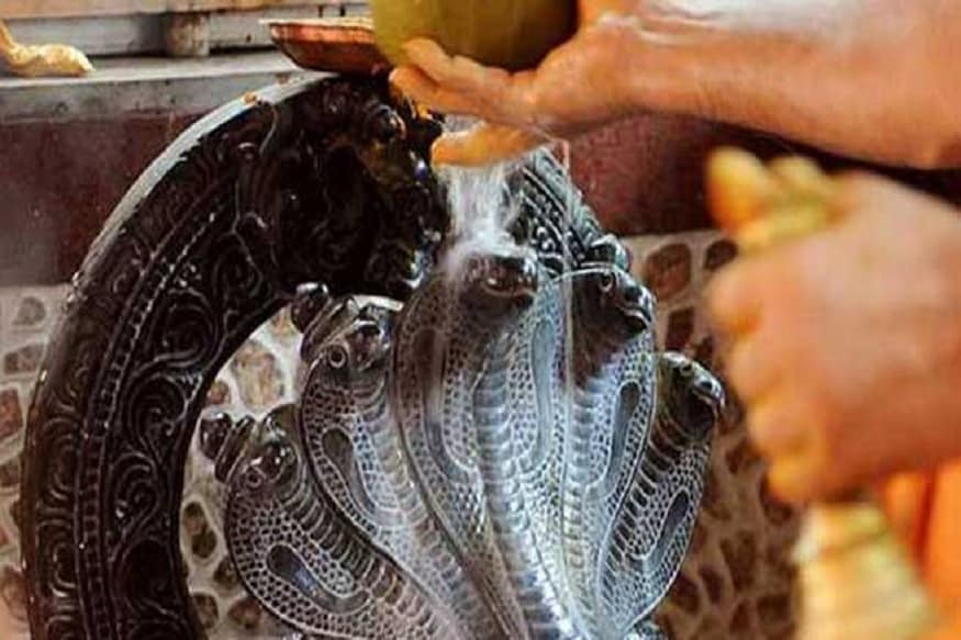 শ্রাবণ মাসের শুক্ল পঞ্চমী তিথিতে নাগ পঞ্চমী। পুরাণ মতে, নাগ লোক বা পাতাল থেকে সর্পকুল এদিন মর্তের মানুষকে আশীর্বাদ করেন। জীবনের সুখ-সমৃদ্ধি বৃদ্ধি, অভাব অনটন ঘোচাতে সাপেদের এই আশীর্বাদ অত্যন্ত পয়মন্ত বলে মনে করেন অনেকেই। শ্রাবণ মাসের শুক্ল পঞ্চমী তিথিতে নাগ পঞ্চমী। পুরাণ মতে, নাগ লোক বা পাতাল থেকে সর্পকুল এদিন মর্তের মানুষকে আশীর্বাদ করেন। জীবনের সুখ-সমৃদ্ধি বৃদ্ধি, অভাব অনটন ঘোচাতে সাপেদের এই আশীর্বাদ অত্যন্ত পয়মন্ত বলে মনে করেন অনেকেই।