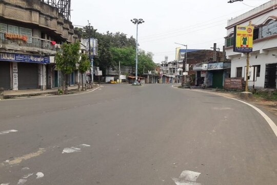 লকডাউনে শুনশান বর্ধমান।