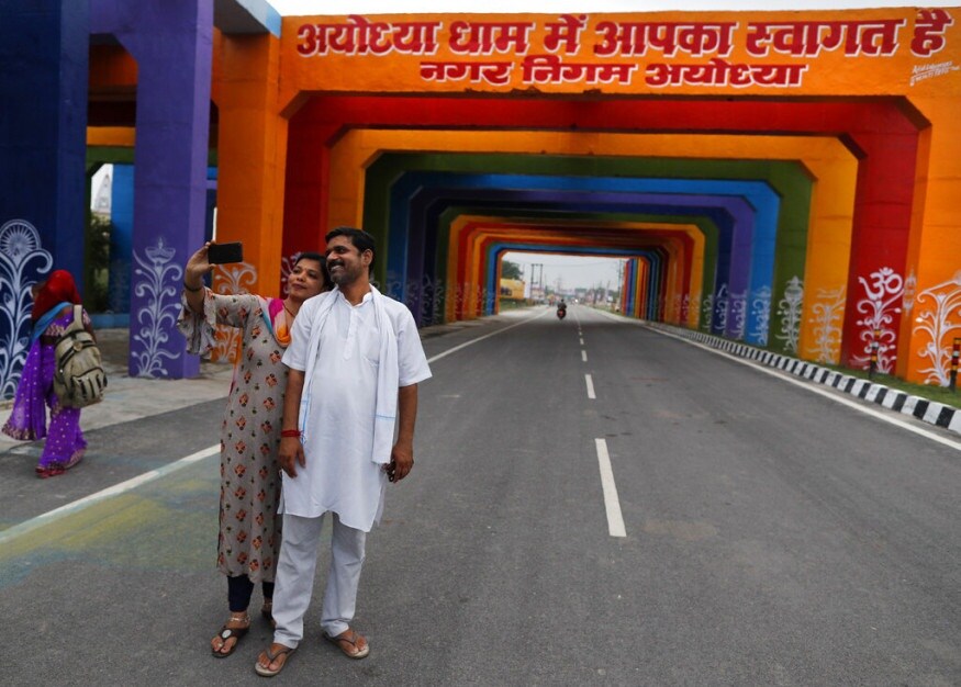 দীর্ঘ প্রতীক্ষার পর অবশেষে আগামী ৫ অগাস্ট শুরু হচ্ছে রাম মন্দিরের নির্মাণ কাজ৷ সেই উপলক্ষে অযোধ্যায় ভূমি পুজোর আয়োজন করা হয়েছে৷ (Image: AP) দীর্ঘ প্রতীক্ষার পর অবশেষে আগামী ৫ অগাস্ট শুরু হচ্ছে রাম মন্দিরের নির্মাণ কাজ৷ সেই উপলক্ষে অযোধ্যায় ভূমি পুজোর আয়োজন করা হয়েছে৷ (Image: AP)