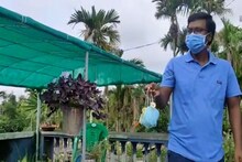 বাড়ি হবে দর্শনধারী, পরিবেশ দূষণমুক্ত!বাতিল মাস্কের অভিনব ব্যবহার শেখালেন শিক্ষক