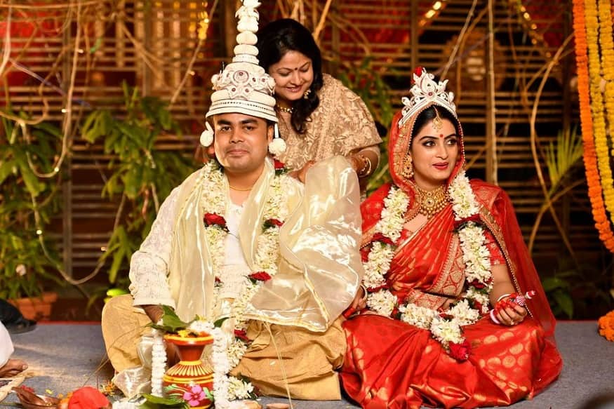  বিয়ের দিন আঙ্কিতা-সৌমিত্র ।