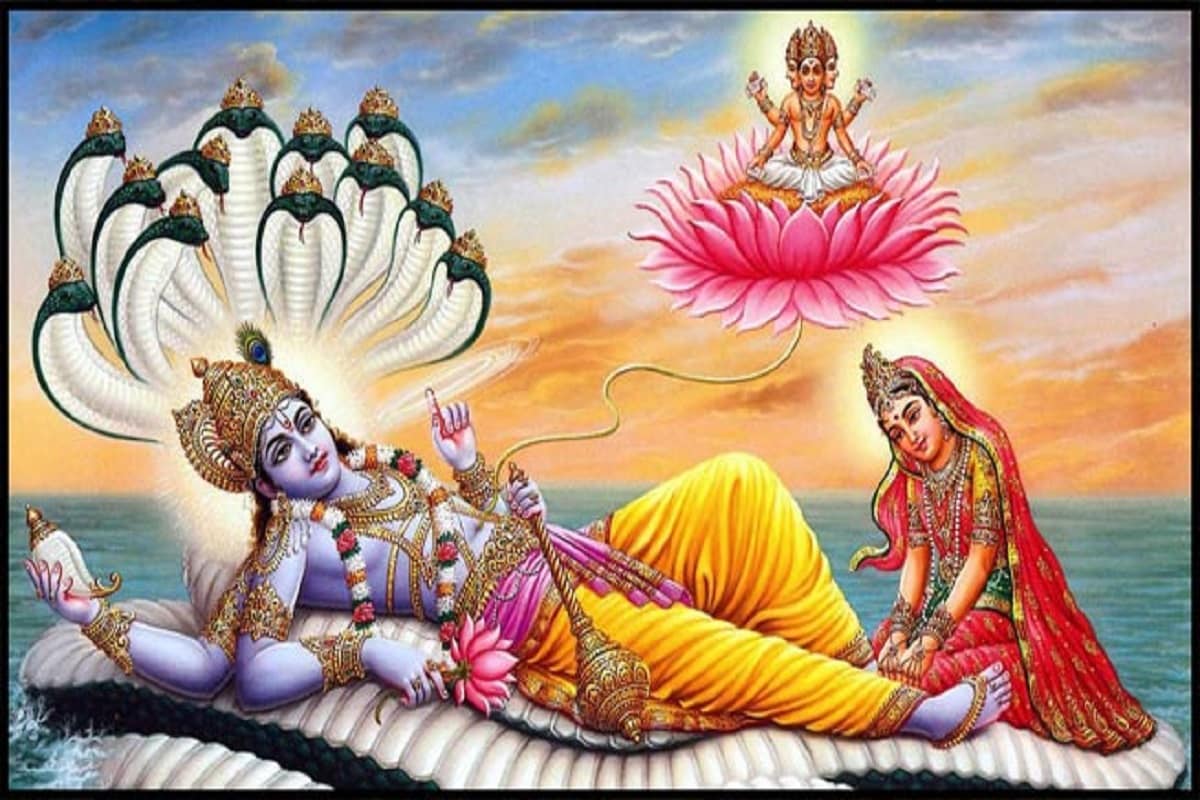 ভগবান বিষ্ণু যখন অনন্ত নাগের শয্যায় শয্যাশায়ী হয়ে গভীর ঘুমে আচ্ছন্ন ছিলেন ঠিক সেই সময়েই দুই রাক্ষস বা অসুর মধু ও কৈটবের জন্ম হয়েছিল ৷ ভগবান বিষ্ণু যখন অনন্ত নাগের শয্যায় শয্যাশায়ী হয়ে গভীর ঘুমে আচ্ছন্ন ছিলেন ঠিক সেই সময়েই দুই রাক্ষস বা অসুর মধু ও কৈটবের জন্ম হয়েছিল ৷