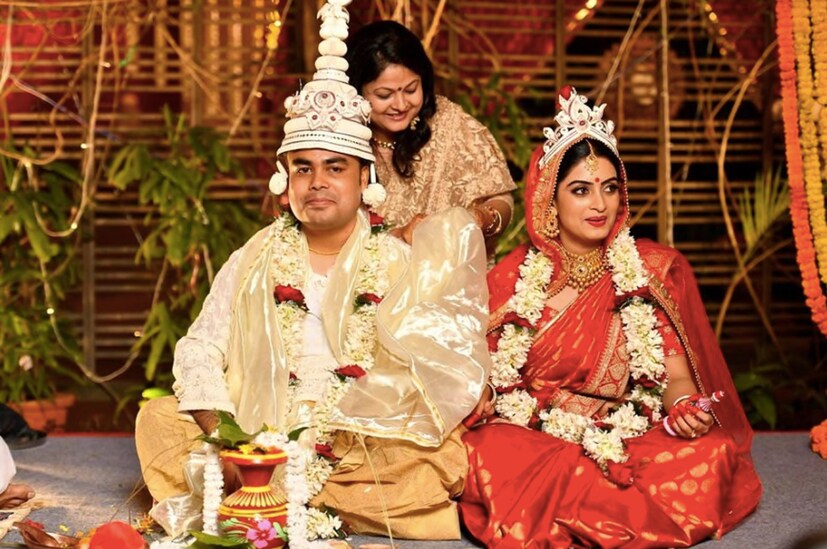 *বছর দেড়েক আগে সৌমিত্র পালের সঙ্গে বিবাহবন্ধনে আবদ্ধ হয়েছিলেন অঙ্কিতা । ছবি: ফেসবুক ।