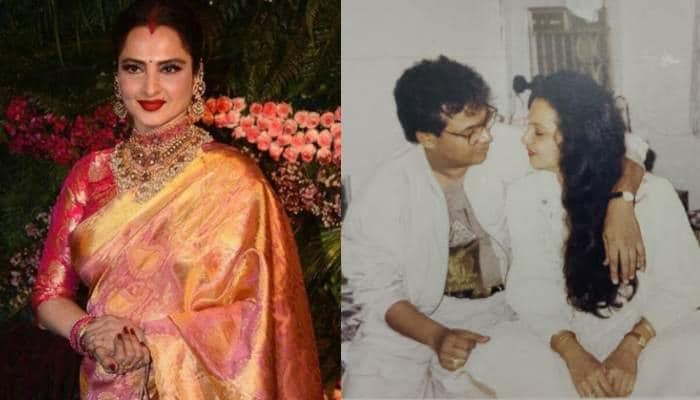 • রেখা-মুকেশের বিয়ে হয়েছিল ১৯৯০-এর ৪ মার্চ। দিল্লির বড় শিল্পপতি ও শিল্পদ্যোগী ছিলেন মুকেশ । রেখার পাগল ভক্ত ছিলেন। ফ্যাশন ডিজাইনার বীণা রমানি তাঁর সঙ্গে রেখার পরিচয় করিয়ে দিয়েছিলেন । এর কয়েক মাসের মধ্যেই রেখা’কে বিয়ে করেছিলেন মুকেশ। • রেখা-মুকেশের বিয়ে হয়েছিল ১৯৯০-এর ৪ মার্চ। দিল্লির বড় শিল্পপতি ও শিল্পদ্যোগী ছিলেন মুকেশ । রেখার পাগল ভক্ত ছিলেন। ফ্যাশন ডিজাইনার বীণা রমানি তাঁর সঙ্গে রেখার পরিচয় করিয়ে দিয়েছিলেন । এর কয়েক মাসের মধ্যেই রেখা’কে বিয়ে করেছিলেন মুকেশ।
