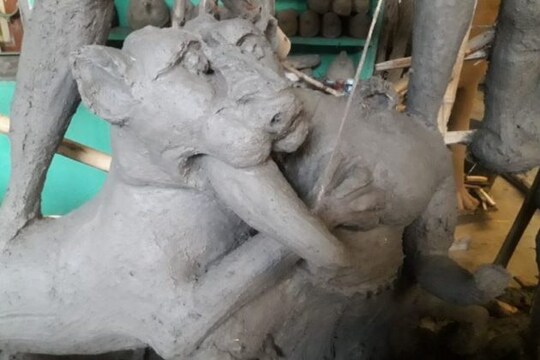 Durga Puja preperation