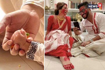 রাজের কোলে ডিজাইনার ধুতি-পাঞ্জাবিতে ছোট্ট ইউভান, মহাষ্টমীতে ছবি শেয়ার করলেন শুভশ্রী, তুমুল ভাইরাল... রাজের কোলে ডিজাইনার ধুতি-পাঞ্জাবিতে ছোট্ট ইউভান, মহাষ্টমীতে ছবি শেয়ার করলেন শুভশ্রী, তুমুল ভাইরাল...