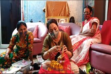 লক্ষ্মীর আরাধনায় করোনা আক্রান্ত অপরাজিতা আঢ্য, বাড়িতে ছোট করেই করলেন পুজো লক্ষ্মীর আরাধনায় করোনা আক্রান্ত অপরাজিতা আঢ্য, বাড়িতে ছোট করেই করলেন পুজো