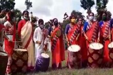 ঢাক বাজিয়ে হারাচ্ছেন পুরুষদের, মহিলা ঢাকি দল পেতে বুকিং করতে হয় তিন মাস আগে
