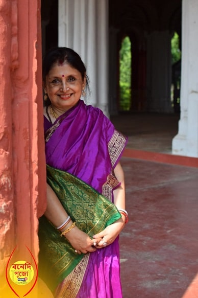কৃষ্ণনগর রাজবাড়ির বর্তমান রানিমা শ্রীমতি অমৃতা রায় ৷ নিজস্ব চিত্র ৷