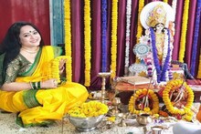 করোনা আক্রান্ত অপরাজিতা আঢ্য, তা সত্ত্বেও মা লক্ষ্মীকে সাজালেন নিজের হাতে