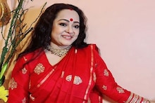 কপালে লাল বড় টিপ, লাল শাড়ি পরে, গান গেয়ে পুজোর শুভেচ্ছা অপরাজিতার !