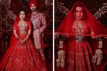 সিঁদুরে মাখামাখি কপাল, রিসেপশনে সাদা লেহেঙ্গা...নেহা কক্করের থেকে নজর ফিরবে না