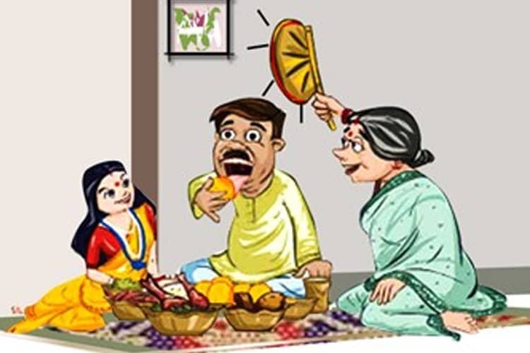 ৩. জামাইরা শ্বশুরবাড়ি গেলে এমনিতেই তাঁদের জন্য সেরা খাবারেরই আয়োজন করা হয়ে থাকে ৷ শ্বশুরমশাই বা শাশুড়ি চেষ্টা করেন, অন্তত সেরা মাছ, মাংস বা মিষ্টি জামাইকে খাওয়াতে ৷ তাই খাবার নিয়ে কোনও নেগেটিভ মন্তব্য করতে যাবেন না ৷ Photo: Collected ৩. জামাইরা শ্বশুরবাড়ি গেলে এমনিতেই তাঁদের জন্য সেরা খাবারেরই আয়োজন করা হয়ে থাকে ৷ শ্বশুরমশাই বা শাশুড়ি চেষ্টা করেন, অন্তত সেরা মাছ, মাংস বা মিষ্টি জামাইকে খাওয়াতে ৷ তাই খাবার নিয়ে কোনও নেগেটিভ মন্তব্য করতে যাবেন না ৷ Photo: Collected