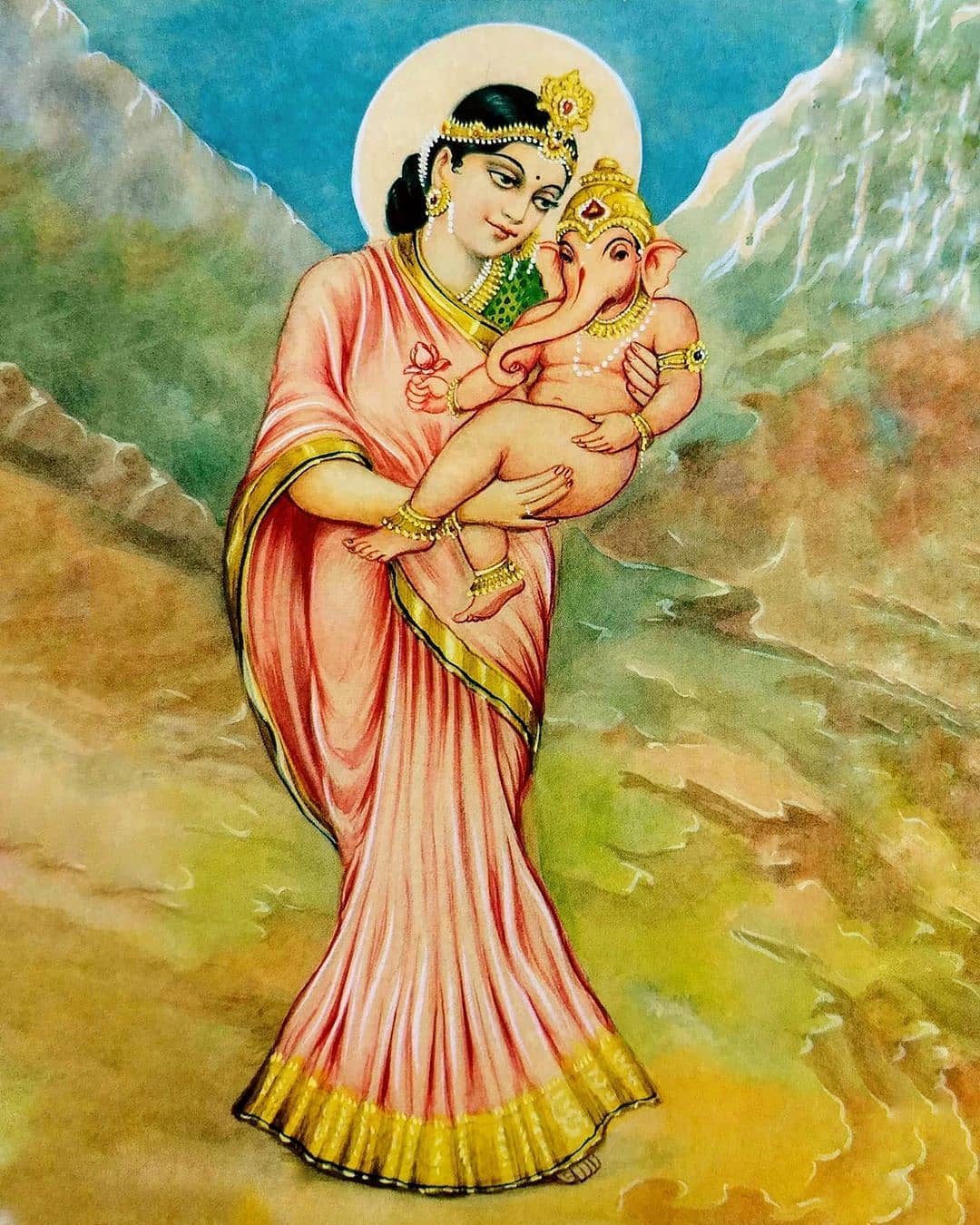• কিছুদিন আগে নিজের ইনস্টাগ্রাম হ্যান্ডেলে গণেশ জননীর একটি ছবি পোস্ট করেন নায়িকা । ছোট্ট গণেশকে কোলে নিয়ে দাঁড়িয়ে রয়েছেন মা দুর্গা । সেই পোস্টের ক্যাপশনে লেখেন, ‘দেখা হবে শুভক্ষণে ।’ এমনকি বেবি ইমোজিও ব্যবহার করেন তিনি । ছবি: ইনস্টাগ্রাম । • কিছুদিন আগে নিজের ইনস্টাগ্রাম হ্যান্ডেলে গণেশ জননীর একটি ছবি পোস্ট করেন নায়িকা । ছোট্ট গণেশকে কোলে নিয়ে দাঁড়িয়ে রয়েছেন মা দুর্গা । সেই পোস্টের ক্যাপশনে লেখেন, ‘দেখা হবে শুভক্ষণে ।’ এমনকি বেবি ইমোজিও ব্যবহার করেন তিনি । ছবি: ইনস্টাগ্রাম ।