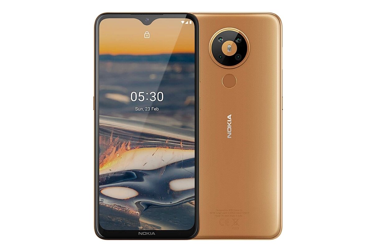 Nokia 5.3 -র দাম হচ্ছে ১২,৯৯৯ টাকা থেকে। এই দামে গ্রাহকরা পেয়ে যাবেন ফোনটির ৪জিবি + ৬৪জিবি ভেরিয়েন্টটি। নোকিয়া ৫.৩ এর ফিচারের কথা বললে এতে ৬.৫৫ ইঞ্চি এইচডি প্লাস ডিসপ্লে আছে। ফোনের ভিতরে রয়েছে কোয়ালকম স্ন্যাপড্রাগন ৬৬৫ প্রসেসর সঙ্গে আছে এড্রেনো ৬১০ জিপিইউ। অপারেটিং সিস্টেম হিসাবে এখানে আছে অ্যান্ড্রয়েড ১০ অপারেটিং সিস্টেম। ছবি তোলার জন্য এতে রয়েছে কোয়াড রিয়ার ক্যামেরা সেটআপ। তাতে আছে ১৩ মেগাপিক্সেলের প্রাইমারি ক্যামেরা, ৫ মেগাপিক্সেল আলট্রা ওয়াইড ক্যামেরা, ২ মেগাপিক্সেল ম্যাক্রো সেন্সর ও ২ মেগাপিক্সেল ডেপথ সেন্সর। সেলফি ও ভিডিও কলের জন্য এতে ৮ মেগাপিক্সেল ক্যামেরা। এতে ১০ ওয়াট ফাস্ট চার্জিং সহ ৪,০০০ এমএএইচ ব্যাটারি রয়েছে। Nokia 5.3 -র দাম হচ্ছে ১২,৯৯৯ টাকা থেকে। এই দামে গ্রাহকরা পেয়ে যাবেন ফোনটির ৪জিবি + ৬৪জিবি ভেরিয়েন্টটি। নোকিয়া ৫.৩ এর ফিচারের কথা বললে এতে ৬.৫৫ ইঞ্চি এইচডি প্লাস ডিসপ্লে আছে। ফোনের ভিতরে রয়েছে কোয়ালকম স্ন্যাপড্রাগন ৬৬৫ প্রসেসর সঙ্গে আছে এড্রেনো ৬১০ জিপিইউ। অপারেটিং সিস্টেম হিসাবে এখানে আছে অ্যান্ড্রয়েড ১০ অপারেটিং সিস্টেম। ছবি তোলার জন্য এতে রয়েছে কোয়াড রিয়ার ক্যামেরা সেটআপ। তাতে আছে ১৩ মেগাপিক্সেলের প্রাইমারি ক্যামেরা, ৫ মেগাপিক্সেল আলট্রা ওয়াইড ক্যামেরা, ২ মেগাপিক্সেল ম্যাক্রো সেন্সর ও ২ মেগাপিক্সেল ডেপথ সেন্সর। সেলফি ও ভিডিও কলের জন্য এতে ৮ মেগাপিক্সেল ক্যামেরা। এতে ১০ ওয়াট ফাস্ট চার্জিং সহ ৪,০০০ এমএএইচ ব্যাটারি রয়েছে।