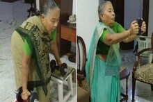 ওজন তোলা থেকে স্কোয়াট, নাতিকে টেক্কা দিয়ে ভাইরাল হলেন ৮২ বছরের ‘দাদি’!