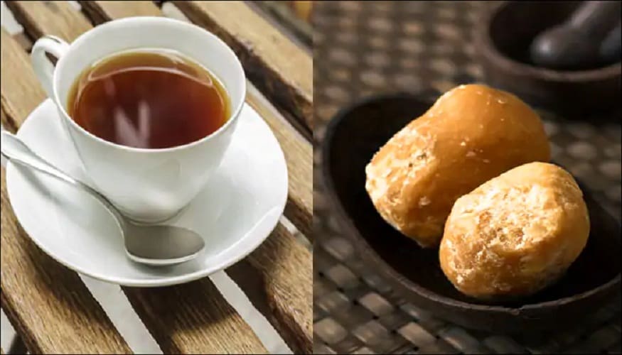 লোহিত রক্তকণিকার পরিমাণ বাড়ায় - আপনার শরীরে যদি রক্ত কম থাকে, গুড় খান বা গুড়ের চা পান করুন। কারণ গুড়ে প্রচুর পরিমাণে আয়রন থাকে। যা শরীরের অক্সিজেন সরবরাহে গুরুত্বপূর্ণ ভূমিকা নেয়। এটি আপনার লোহিত রক্তকণিকার পরিমাণ বাড়াতেও সাহায্য করে। লোহিত রক্তকণিকার পরিমাণ বাড়ায় - আপনার শরীরে যদি রক্ত কম থাকে, গুড় খান বা গুড়ের চা পান করুন। কারণ গুড়ে প্রচুর পরিমাণে আয়রন থাকে। যা শরীরের অক্সিজেন সরবরাহে গুরুত্বপূর্ণ ভূমিকা নেয়। এটি আপনার লোহিত রক্তকণিকার পরিমাণ বাড়াতেও সাহায্য করে।
