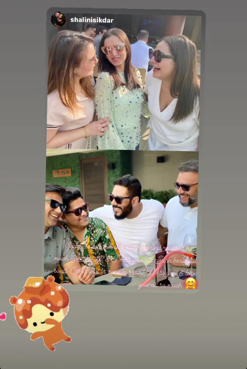*ইউভান একটু বড় হয়েছে। তাই তাঁকে রেখে বাইরে বেরোতে পারছেন মা শুভশ্রী। আজ রুফটপ রেস্তোরাঁয় বন্ধুদের সঙ্গে হ্যাংআউটে মজেছিলেন রাজ-শুভশ্রী। তারই বেশ কিছু ছবি এ দিন সোশ্যাল মিডিয়া হ্যান্ডেলে শেয়ার করেন রাজ এবং শুভশ্রী। নিমেষে ভাইরাল হয়ে যায় সেই ছবি। ছবি: ইনস্টাগ্রাম। *ইউভান একটু বড় হয়েছে। তাই তাঁকে রেখে বাইরে বেরোতে পারছেন মা শুভশ্রী। আজ রুফটপ রেস্তোরাঁয় বন্ধুদের সঙ্গে হ্যাংআউটে মজেছিলেন রাজ-শুভশ্রী। তারই বেশ কিছু ছবি এ দিন সোশ্যাল মিডিয়া হ্যান্ডেলে শেয়ার করেন রাজ এবং শুভশ্রী। নিমেষে ভাইরাল হয়ে যায় সেই ছবি। ছবি: ইনস্টাগ্রাম।