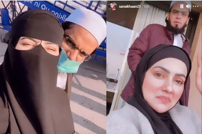 সানা খান। বলিউডের জনপ্রিয় অভিনেত্রী মডেল তিনি। সম্প্রতি তিনি বিয়ে করেছেন মুফ্তি আনস সায়েদকে। বিয়ের পর এই অভিনেত্রী অভিনয় ছেড়েছেন। নিজে বোরখা পরে ঘুরছেন। নায়িকার এই সিদ্ধান্তে আশাহত হয়েছেন তঁঅর ভক্তরা।