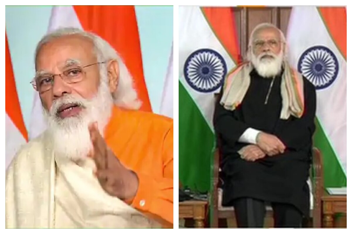 মাঝে মধ্যেই নতুন নতুন সাজে চমকে দেন প্রধানমন্ত্রী নরেন্দ্র মোদি৷ বিশেষত দেশের যে অঞ্চলের মানুষকে তিনি বার্তা দেন, চেষ্টা করেন সেখানকার স্থানীয় পোশাক পরে সামনে আসতে৷ শনিবারই যেমন কাশ্মীরের মানুষের জন্য কেন্দ্রীয় সরকারের আয়ুষ্মান ভারতের নয়া প্রকল্পের সূচনায় কালো রং-এর ফেরান পরে সামনে এলেন প্রধানমন্ত্রী৷ যা দেখে রীতিমতো চমকে গিয়েছেন নমো ভক্তরাও! Photo-ANI মাঝে মধ্যেই নতুন নতুন সাজে চমকে দেন প্রধানমন্ত্রী নরেন্দ্র মোদি৷ বিশেষত দেশের যে অঞ্চলের মানুষকে তিনি বার্তা দেন, চেষ্টা করেন সেখানকার স্থানীয় পোশাক পরে সামনে আসতে৷ শনিবারই যেমন কাশ্মীরের মানুষের জন্য কেন্দ্রীয় সরকারের আয়ুষ্মান ভারতের নয়া প্রকল্পের সূচনায় কালো রং-এর ফেরান পরে সামনে এলেন প্রধানমন্ত্রী৷ যা দেখে রীতিমতো চমকে গিয়েছেন নমো ভক্তরাও! Photo-ANI