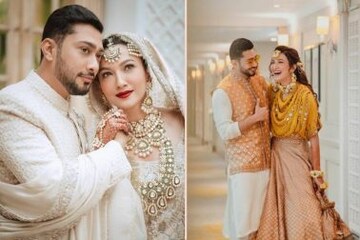 সাক্ষাৎ যেন শাহজান-মুমতাজ! দেখে নিন এক ঝলক গওহর জায়েদের বিয়ের অ্যালবাম সাক্ষাৎ যেন শাহজান-মুমতাজ! দেখে নিন এক ঝলক গওহর জায়েদের বিয়ের অ্যালবাম