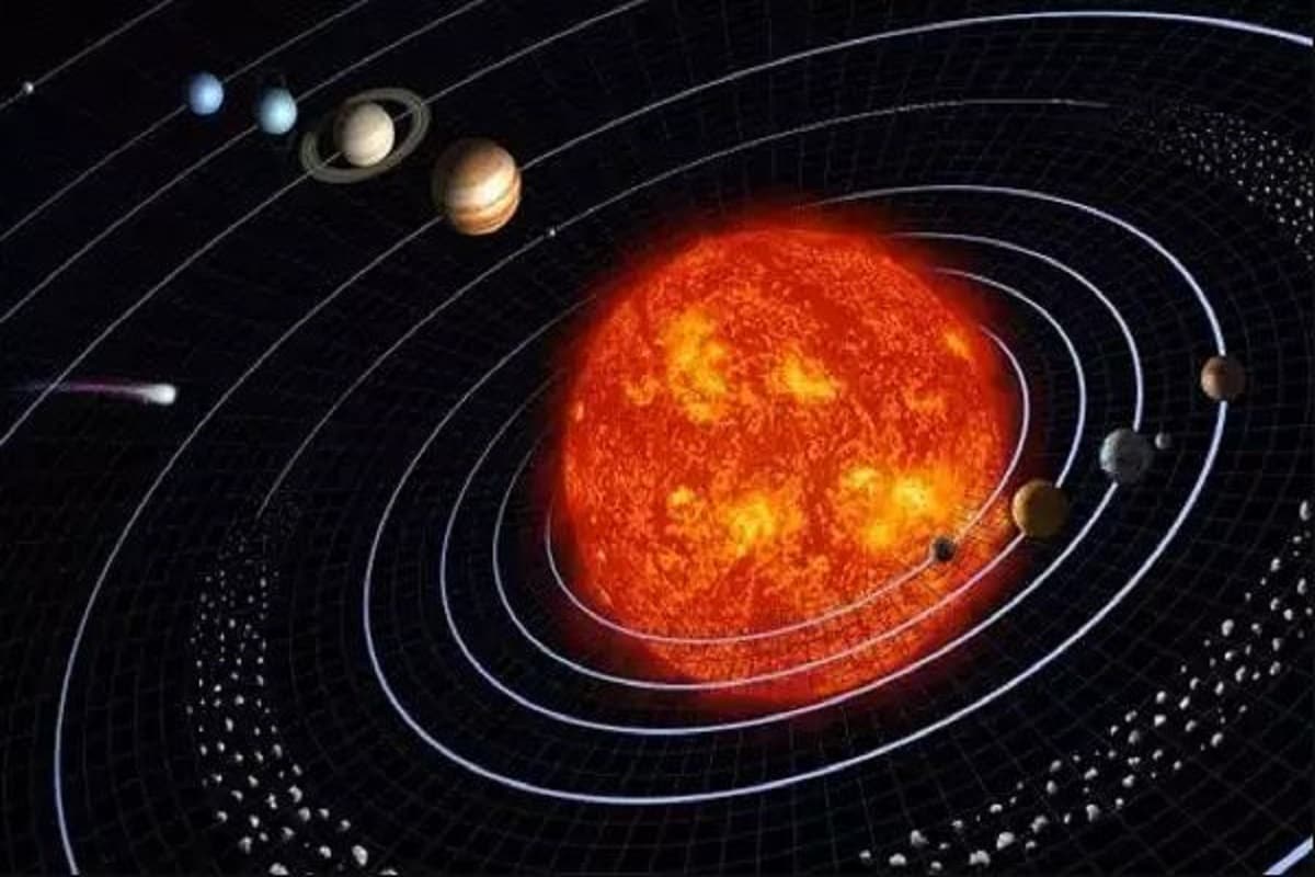 সৌরজগতে (Solar System) সোমবার এক অদ্ভুত এক ঘটনা ঘটতে চলেছে৷ সেদিন এক অদ্ভুত মহাজাগতিক দৃশ্যের সাক্ষী হবে মানুষজন৷ এই দিনে দুটি বড় গ্রহ বৃহস্পতি (Jupiter) ও শনি (Saturn) একে অপরের ভীষণ কাছাকাছি চলে আসবে৷ এরফলে পৃথিবী থেকে দুটি গ্রহকে একই আকারে দেখা যাবে৷ এর আগে ১৭ শতাব্দীতে বিখ্যাত জ্যোতির্বিদ গ্যালিলিও-র জীবনের পর এত কাছে এল৷ Photo- Collected সৌরজগতে (Solar System) সোমবার এক অদ্ভুত এক ঘটনা ঘটতে চলেছে৷ সেদিন এক অদ্ভুত মহাজাগতিক দৃশ্যের সাক্ষী হবে মানুষজন৷ এই দিনে দুটি বড় গ্রহ বৃহস্পতি (Jupiter) ও শনি (Saturn) একে অপরের ভীষণ কাছাকাছি চলে আসবে৷ এরফলে পৃথিবী থেকে দুটি গ্রহকে একই আকারে দেখা যাবে৷ এর আগে ১৭ শতাব্দীতে বিখ্যাত জ্যোতির্বিদ গ্যালিলিও-র জীবনের পর এত কাছে এল৷ Photo- Collected