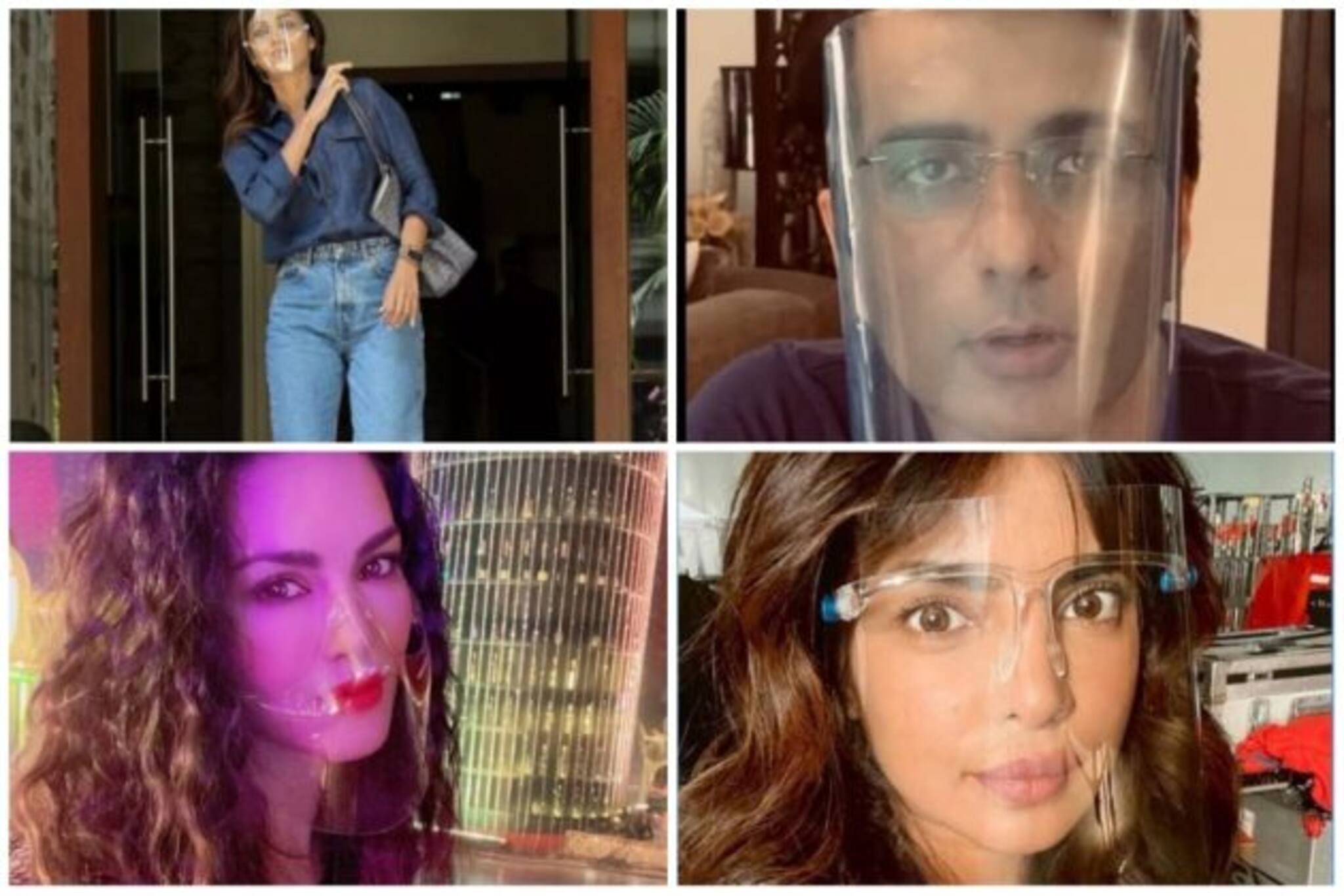 মাস্ক পরে ঢেকে যাচ্ছে মুখের সৌন্দর্য্য? সেলেবদের মতো পরে নিন স্পেশাল ফেসশিল্ড