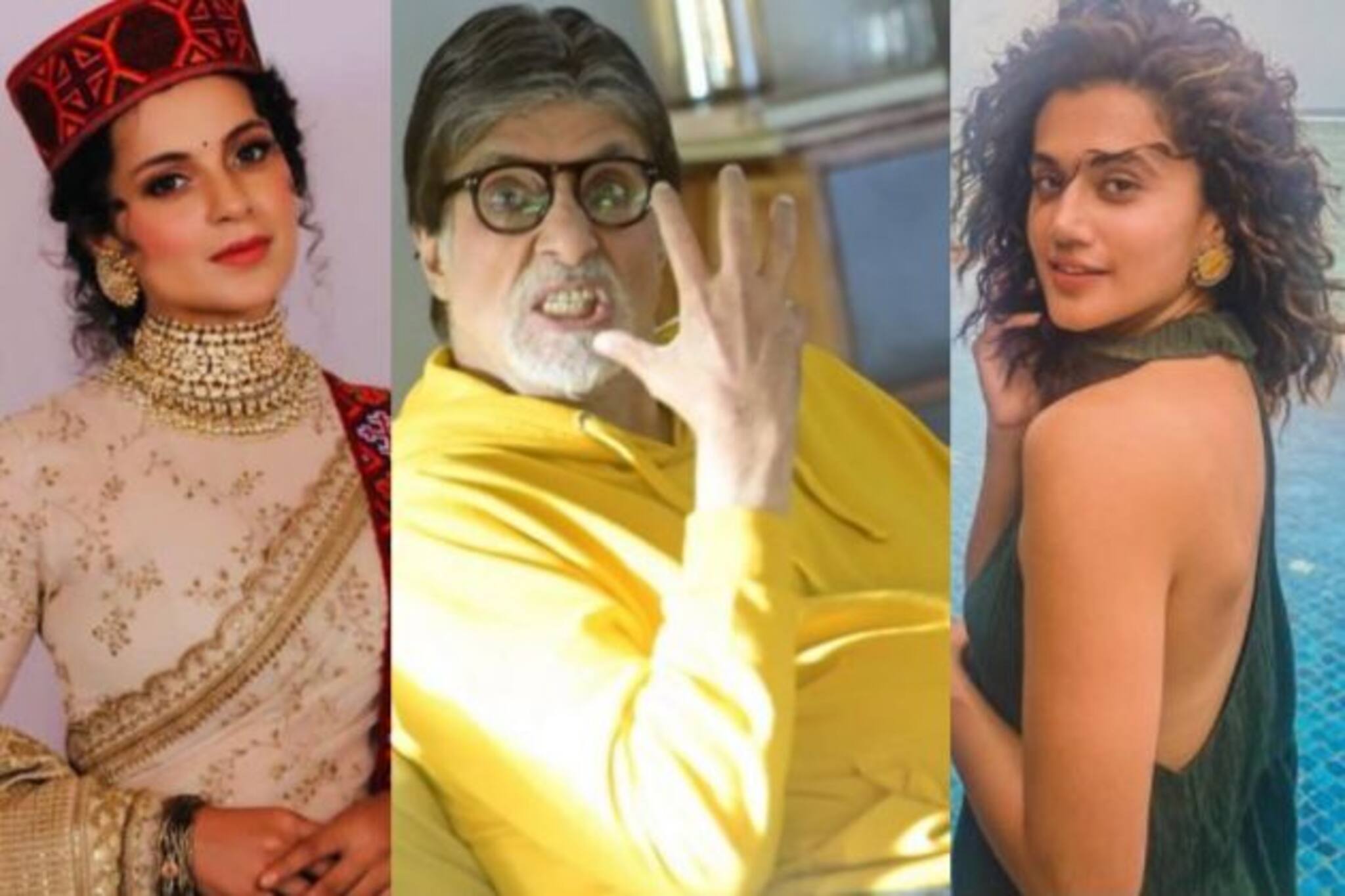 বিগবি-র পরেই আমি! তাপসীকে আক্রমণ করতে গিয়ে দাবি কঙ্গনার