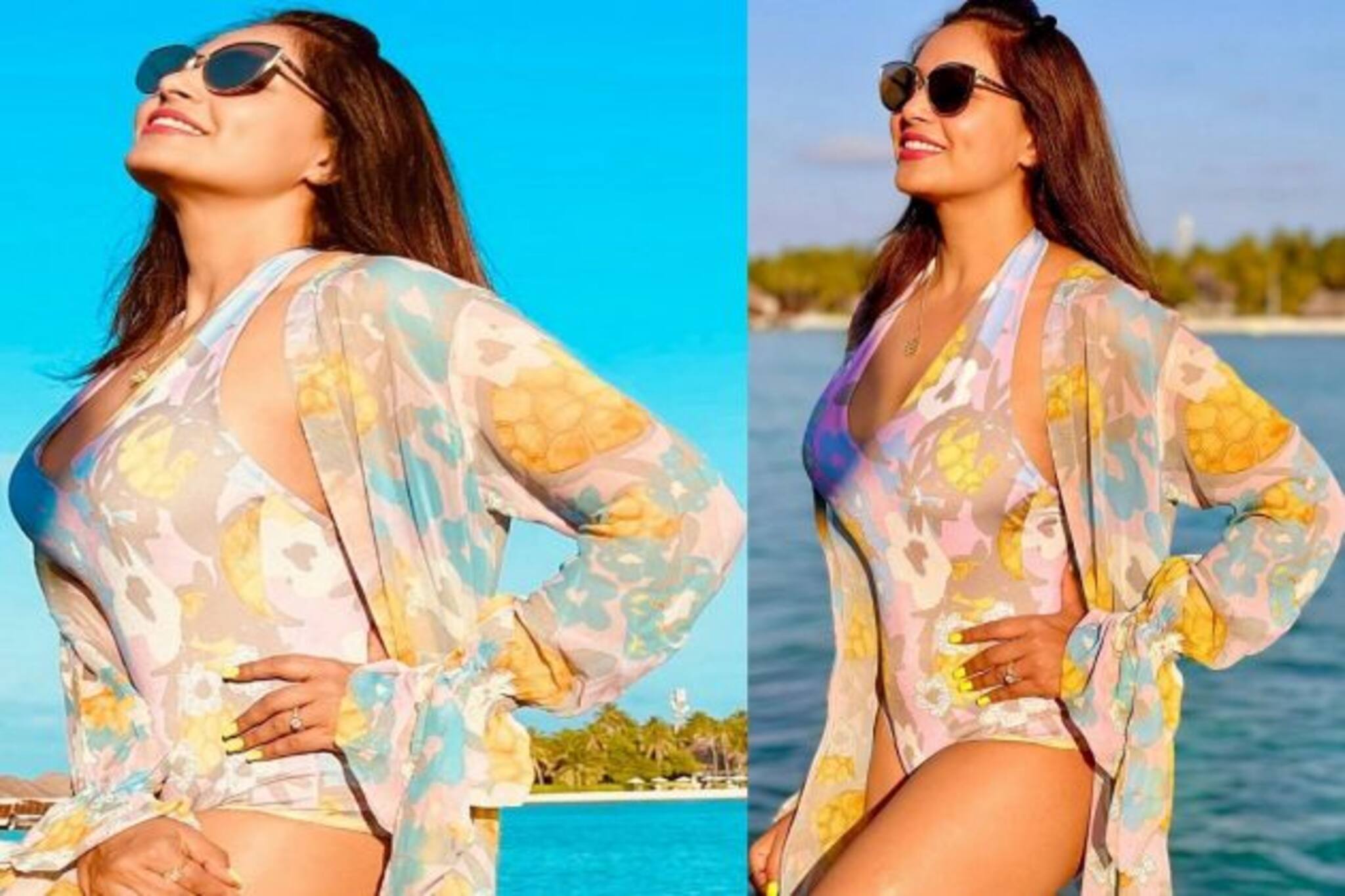 Bipasha Basu: লাল বিকিনিতে সমুদ্রের জলে আগুন ধরালেন বিপাশা বসু, এক ডজন সুপারহট ছবিতে তোলপাড় জিসম নায়িকার