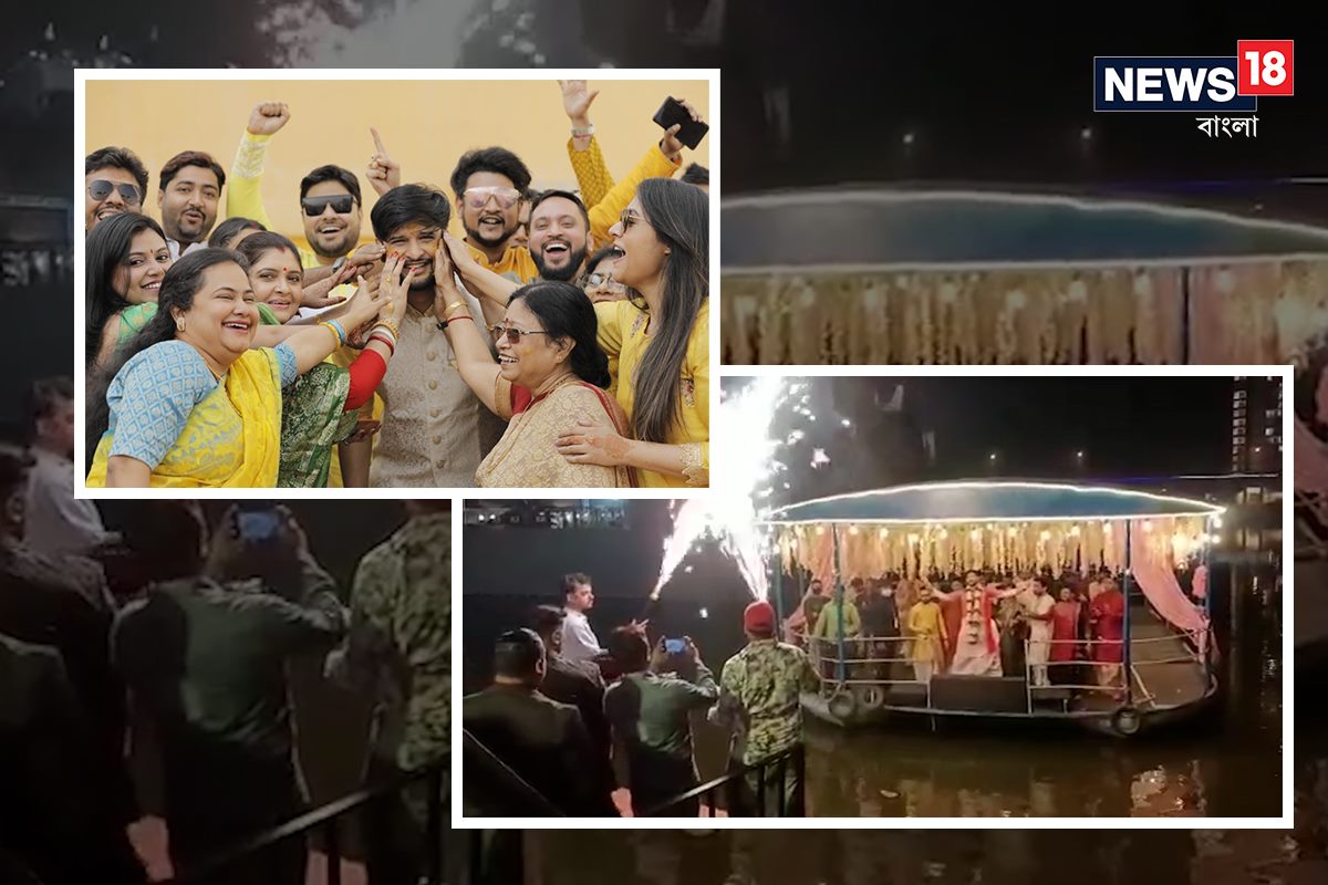 *টলিউড জুটির বিয়ের দিনের চমক শুরু হয়েছিল মুখ্যমন্ত্রীর আসার সময় থেকেই। জন্মদিনে মুখ্যমন্ত্রীকে আমন্ত্রণ জানিয়ে নিমন্ত্রণ পর্ব শুরু করেছিলেন নীল-তৃণা। মমতা বন্দ্যোপাধ্যায় তাঁদের নিরাশ করেননি। শত ব্যস্ততার মধ্যেও আশীর্বাদ করতে উপস্থিত হয়েছিলেন বিয়ে বাড়িতে। ছবিও তোলেন কনের সঙ্গে। ছবি: ইনস্টাগ্রাম। *টলিউড জুটির বিয়ের দিনের চমক শুরু হয়েছিল মুখ্যমন্ত্রীর আসার সময় থেকেই। জন্মদিনে মুখ্যমন্ত্রীকে আমন্ত্রণ জানিয়ে নিমন্ত্রণ পর্ব শুরু করেছিলেন নীল-তৃণা। মমতা বন্দ্যোপাধ্যায় তাঁদের নিরাশ করেননি। শত ব্যস্ততার মধ্যেও আশীর্বাদ করতে উপস্থিত হয়েছিলেন বিয়ে বাড়িতে। ছবিও তোলেন কনের সঙ্গে। ছবি: ইনস্টাগ্রাম।