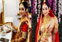 সিঁথিতে সিঁদুর, হাতে শাখা পলা ! বধূবেশে আইবুড়ো-ভাত খেলেন প্রমিতা !