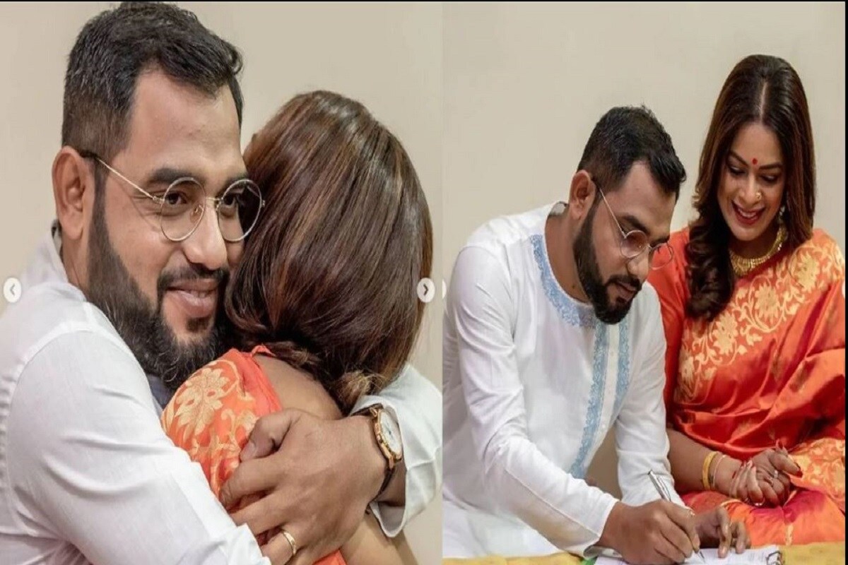 অবশেষে বিয়ে সেরে ফেললেন ইমন! রবিবার সকালে লেক গার্ডেনসের বাড়িতে রেজিস্ট্রি করে বিয়ে করেছেন নীলাঞ্জন ঘোষ- ইমন! বিয়ের পর নবদম্পতির সোহাগে মাখা আদুরে ছবিই এখন নেট দুনিয়ায় হটকেক অবশেষে বিয়ে সেরে ফেললেন ইমন! রবিবার সকালে লেক গার্ডেনসের বাড়িতে রেজিস্ট্রি করে বিয়ে করেছেন নীলাঞ্জন ঘোষ- ইমন! বিয়ের পর নবদম্পতির সোহাগে মাখা আদুরে ছবিই এখন নেট দুনিয়ায় হটকেক