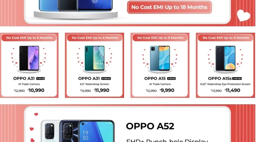 The Oppo A15, a limited time offer, is available at a discount of Rs 10,000