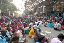 সুবোধ মল্লিক স্কোয়ারে পার্শ্ব শিক্ষকদের সঙ্গে পুলিশের খণ্ডযুদ্ধে সমস্য়া এলাকায়