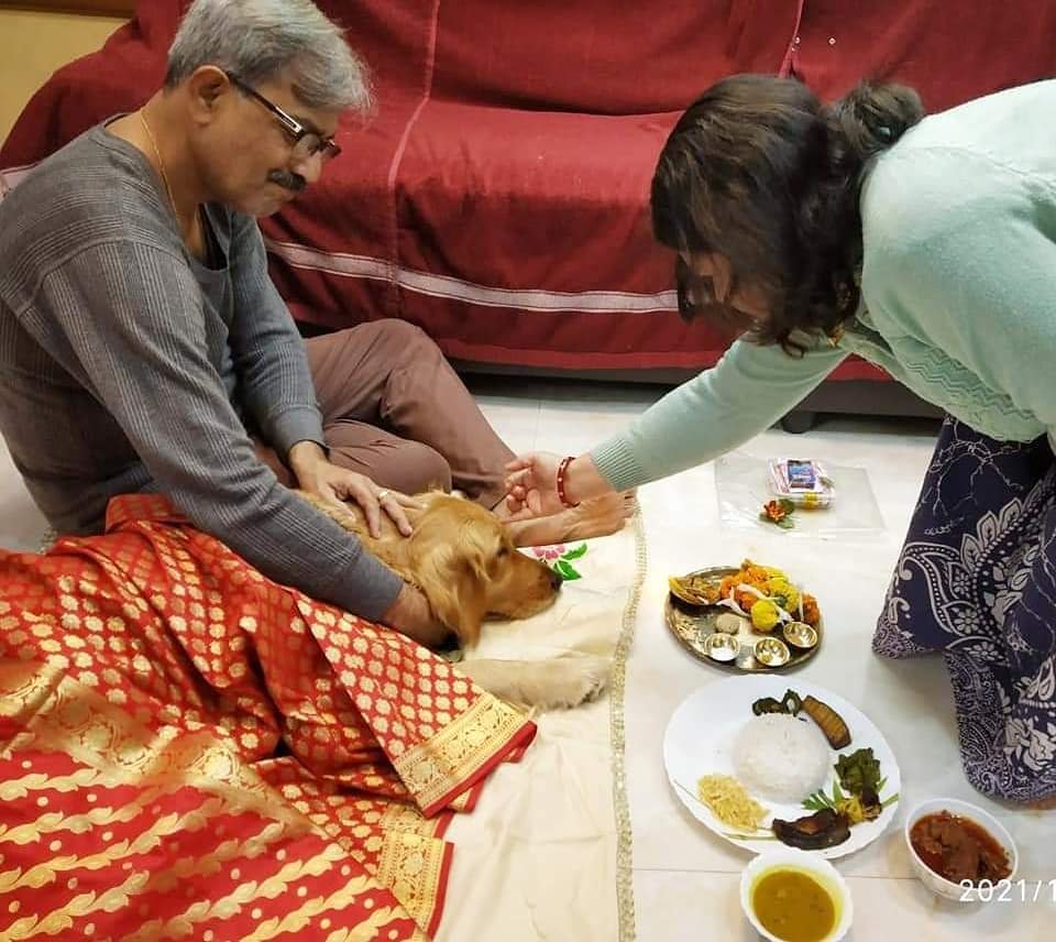 *মেয়েও লক্ষ্মী। এক্কেবারে চুপ করে বসে উপভোগ করল গোটা অনুষ্ঠান। মাথা পেট নিল বাবা-মায়ের শুভাশিস। ছবি: ইনস্টাগ্রাম। *মেয়েও লক্ষ্মী। এক্কেবারে চুপ করে বসে উপভোগ করল গোটা অনুষ্ঠান। মাথা পেট নিল বাবা-মায়ের শুভাশিস। ছবি: ইনস্টাগ্রাম।