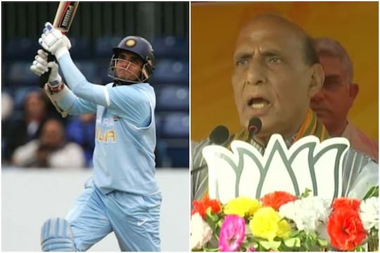 Like Sourav Ganguly BJP Too Would Hit a 6 in Polls says Rajnath Singh