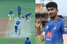২২ বছরের অখ্যাত পেসার উড়িয়ে দিলেন ধোনির লেগ স্টাম্প, শোরগোল সিএসকে শিবিরে ২২ বছরের অখ্যাত পেসার উড়িয়ে দিলেন ধোনির লেগ স্টাম্প, শোরগোল সিএসকে শিবিরে