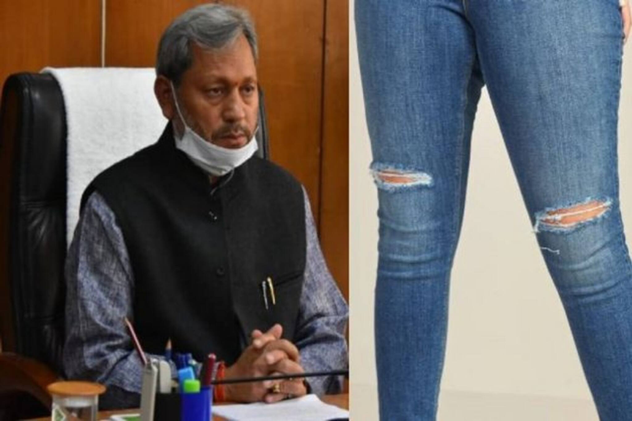 মেয়েদের ছেঁড়া জিন্স পরা নিয়ে উত্তরাখণ্ডের মুখ্যমন্ত্রীর বিতর্কিত মন্তব্যে ঝড়