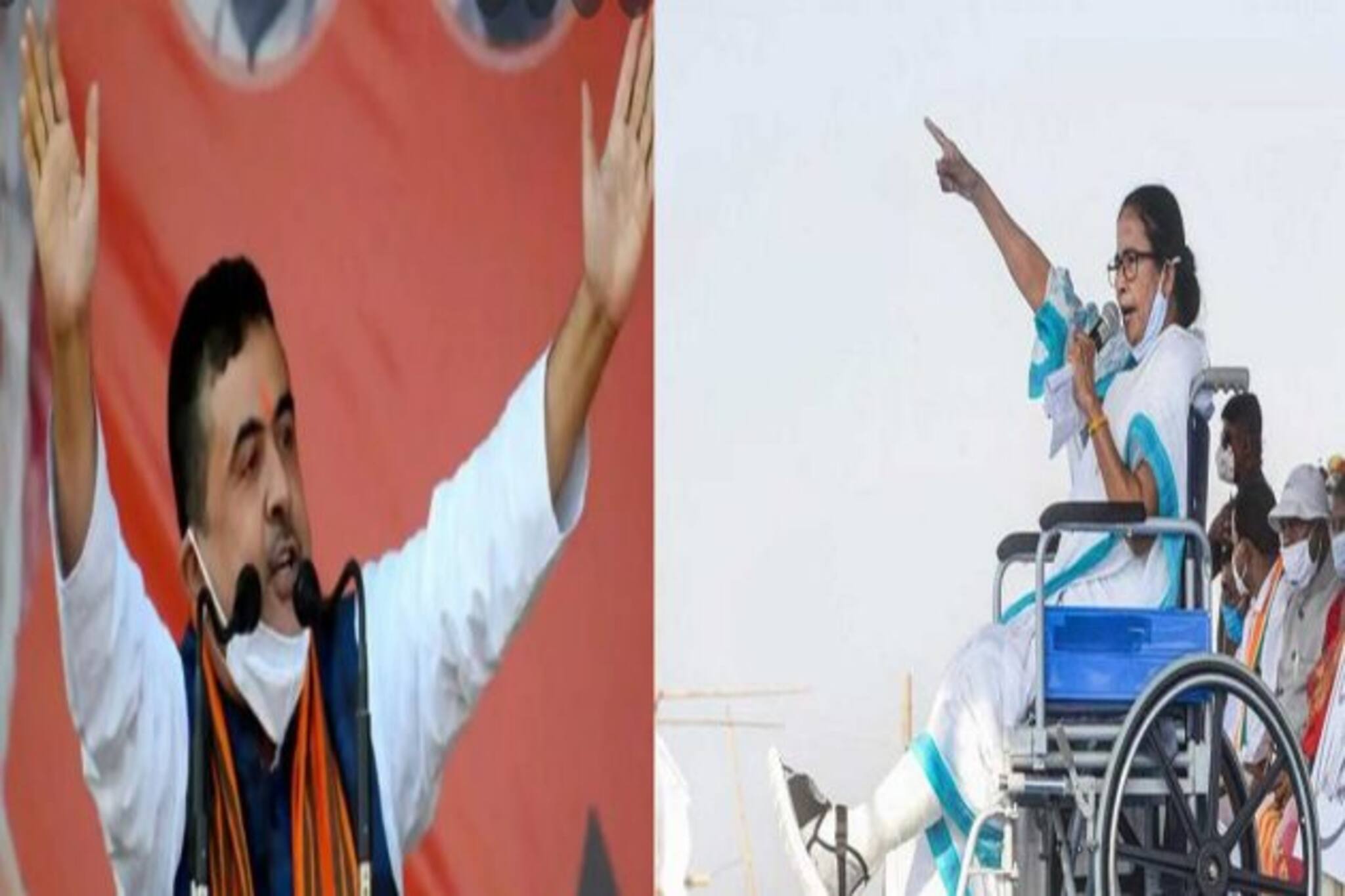 বাংলা ঘুরছেন মমতা, শুভেন্দুর নজরে শুধুই নন্দীগ্রাম! 'ঘর' রক্ষায় একদিনে ৯ সভা