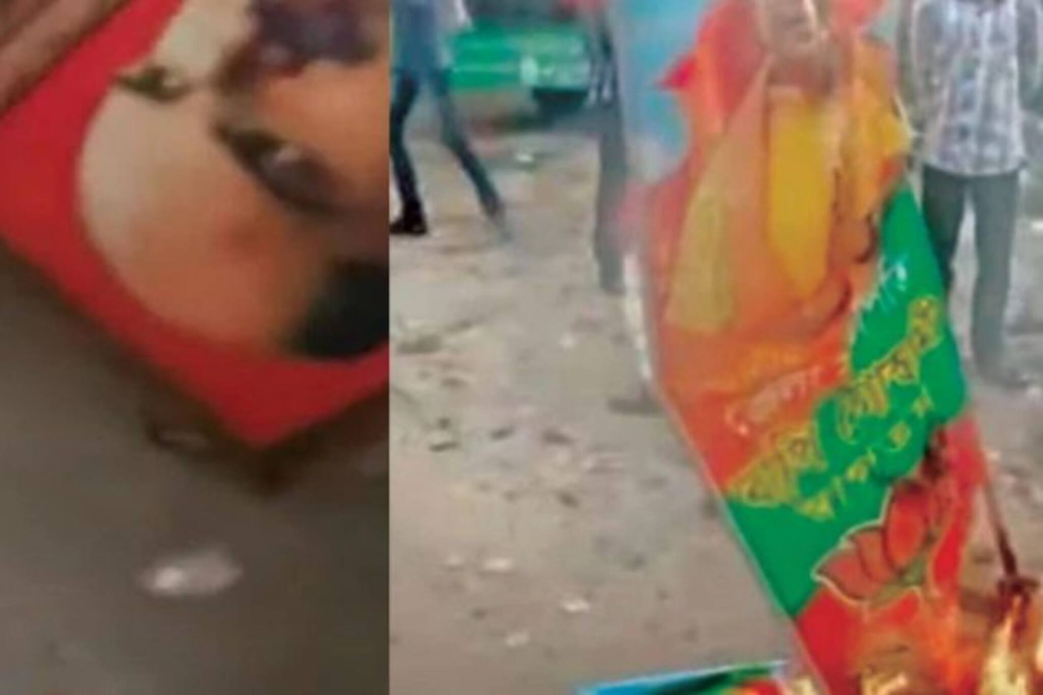 পুড়ল দলের পতাকা, ভাঙচুর পার্টি অফিসে, বিজেপি প্রার্থী ঘোষণা করতেই ফের বিক্ষোভ